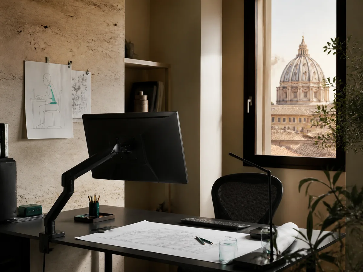 Architect desk audit in Rome